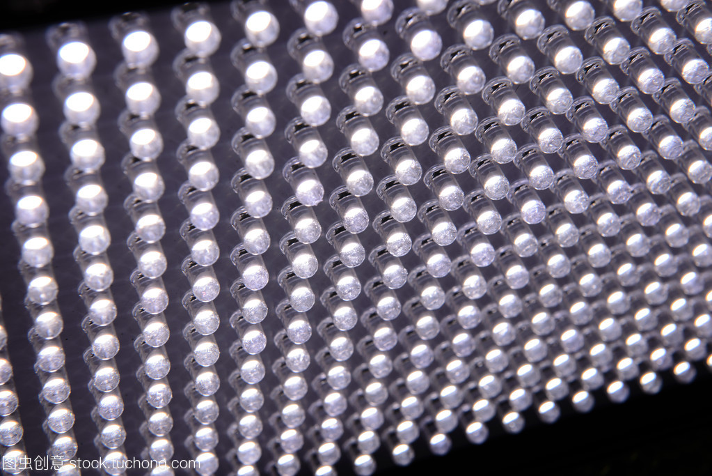 特写镜头的 Led 灯照明延伸
